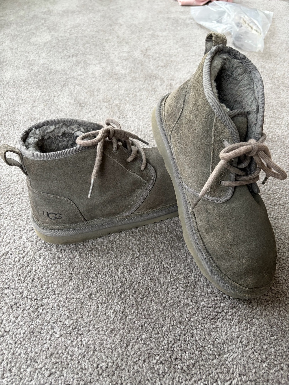 UGG Gray Suede Chukka Boots Women's Size 6